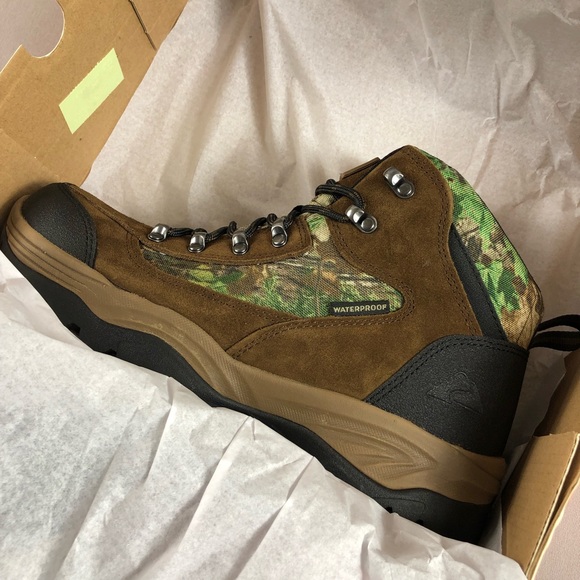 NWT Ozark Trail Men’s Brush Ankle High Waterproof Camo Mid Hiking Boots - Picture 14 of 16